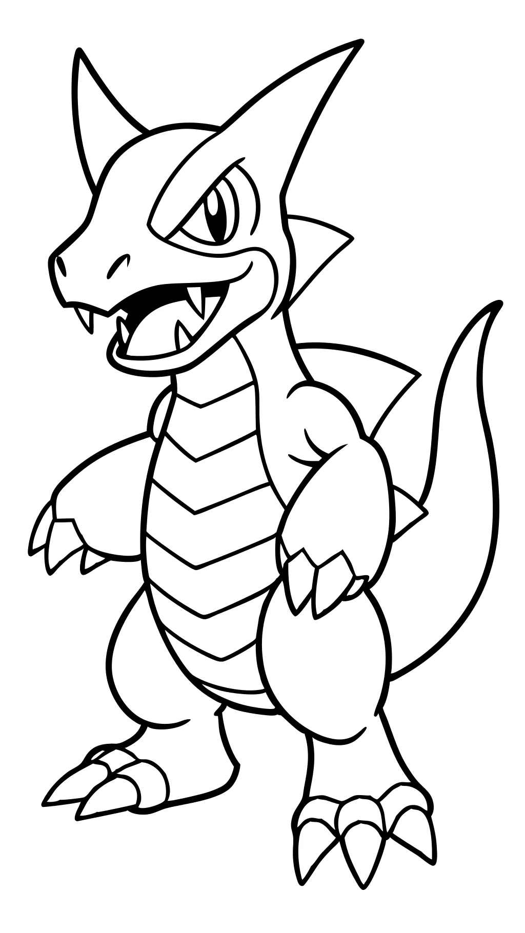 coloriage garchomp